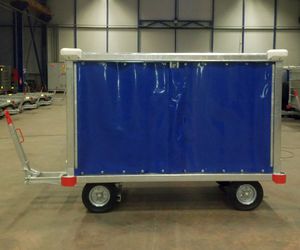 ground support baggage cart / 4-wheel