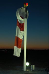 airport windsock / with mast