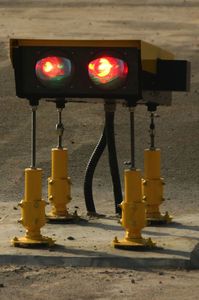 PAPI light / LED / flashing / red