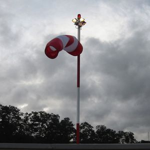 helideck windsock / with mast / internally illuminated