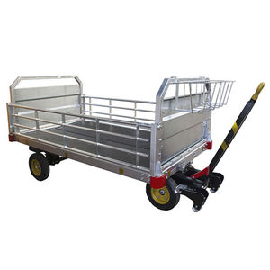 ground support baggage cart / 4-wheel / open
