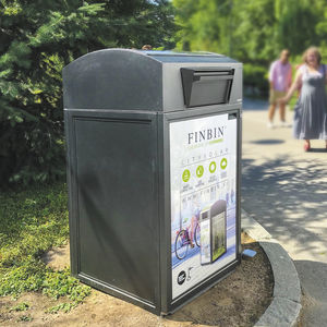 airport waste bin / floor-mounted / recycling