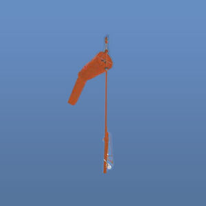 airport wind cone / with mast