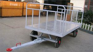 Ground Support Baggage Trailer Cts T Cartoo Gse Wheel