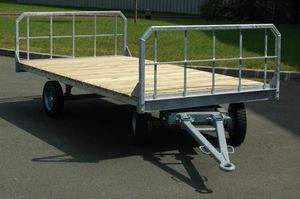 ground support baggage trailer / 4-wheel / open