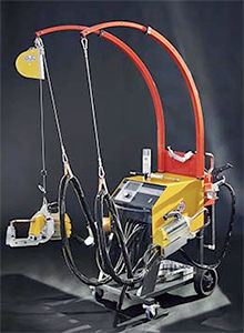 spot welder / for aeronautics