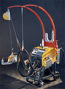 spot welder / for the aerospace industry
