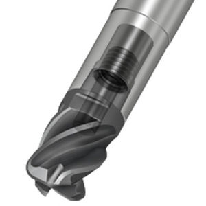 metal milling cutter / carbide / for aeronautics / end mill