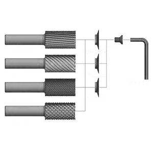 composite milling tool / carbide / coated / for aeronautics