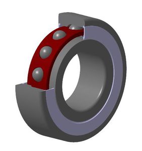 ball bearing / angular-contact / high-precision / sealed