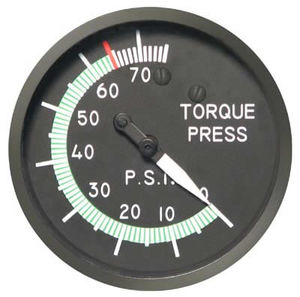 torque gauge / pressure / analog / oil