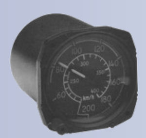aircraft airspeed indicator / analog / 3-inch
