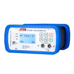 portable milliohmmeter / 4-wire / for the aeronautical industry