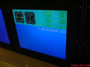 avionics instrument aircraft cabin display / 1280 x 1024