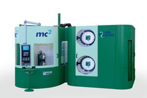 rotary transfer machine / 4-position / machining / automatic