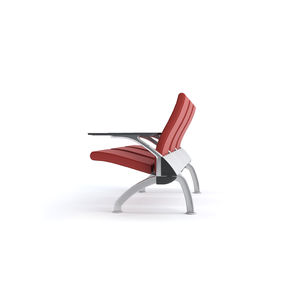 airport beam chairs / 3-seater / metal / fabric