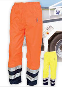 work pants / for runway personnel / high-visibility / waterproof