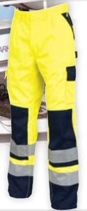 work pants / for runway personnel / high-visibility / waterproof