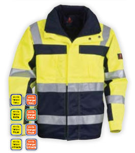 work jacket / for runway personnel / high-visibility / waterproof