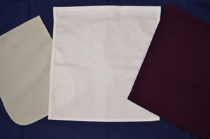 aircraft cabin headrest cover