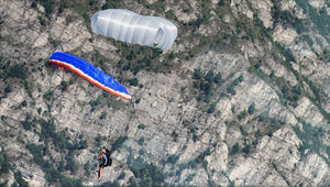cross parachute / reserve / monoplace