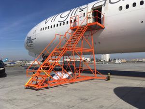 access stairs / mobile / for technical crew