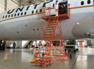 access stairs / mobile / for technical crew