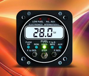 flow gauge / digital / fuel / for aircraft