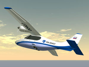 leisure activity private aircraft / piston engine / twin-engine / high wing