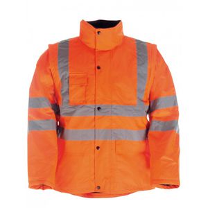 work jacket / for runway personnel / high-visibility