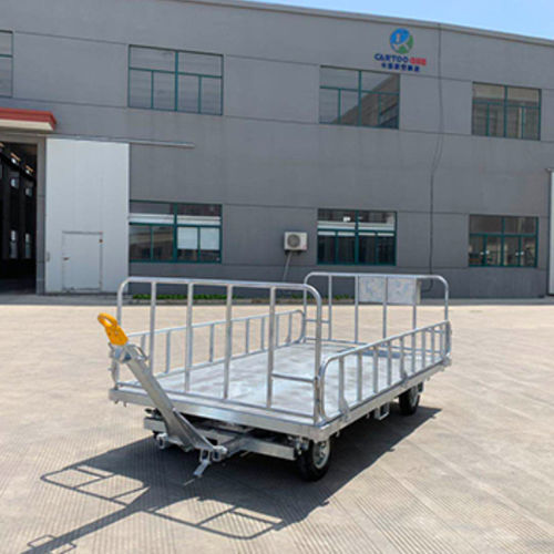 Runway Baggage Trailer CTS2 0T03 Cartoo GSE 4 Wheel Open