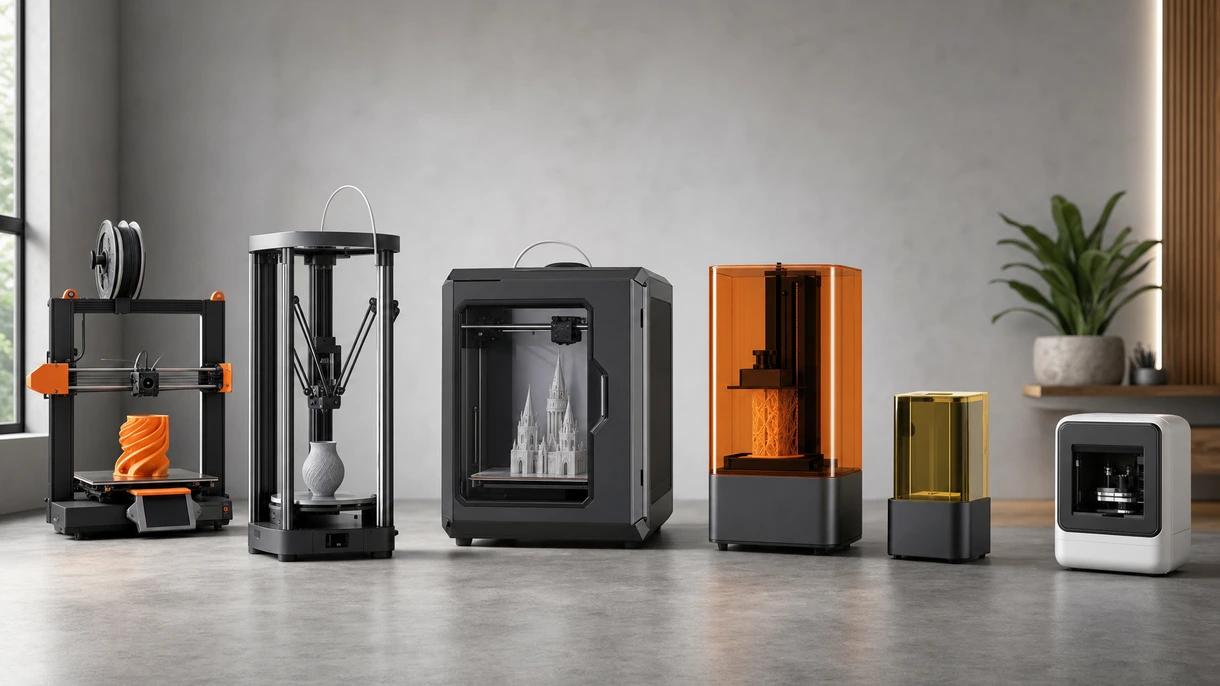 Industrieller 3D-Drucker bei der Fertigung einer komplexen Turbinenkomponente für die Luftfahrt in einer High-Tech-Anlage mit spezialisierter Belüftung.