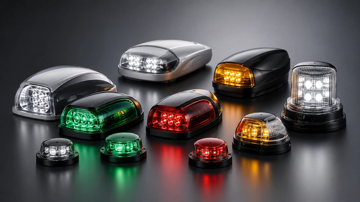 Professionelle Installation einer Pistenrandbefeuerung mit präzisen grünen und weißen LED-Modulen während des Nachtflugbetriebs an einem internationalen Verkehrsflughafen.