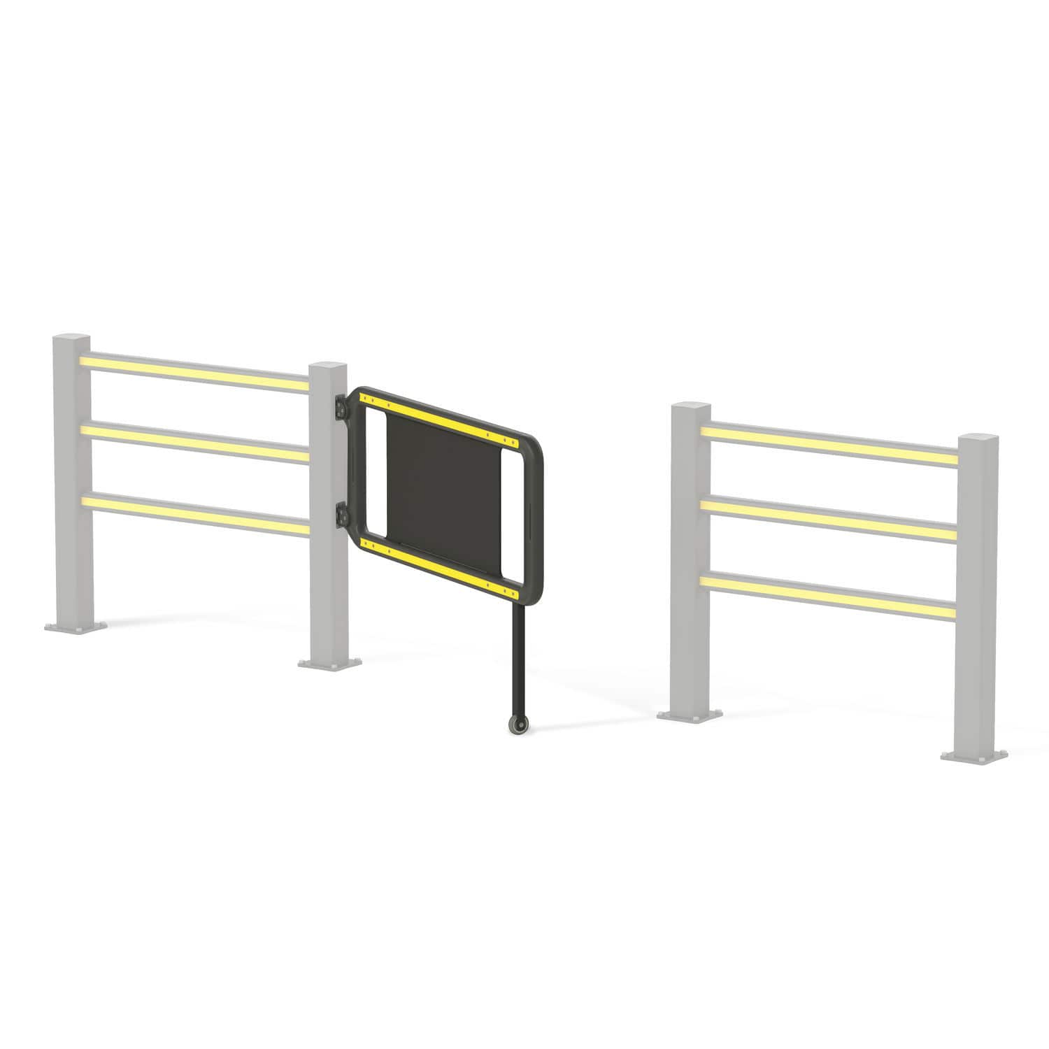 YJEUZCD Supermarkt-Eingangstor – Stabiles Edelstahl-Drehkreuz Mit Selbstschließender Funktion Für Läden, Bibliotheken & Mehr (Silber, 60x97cm)