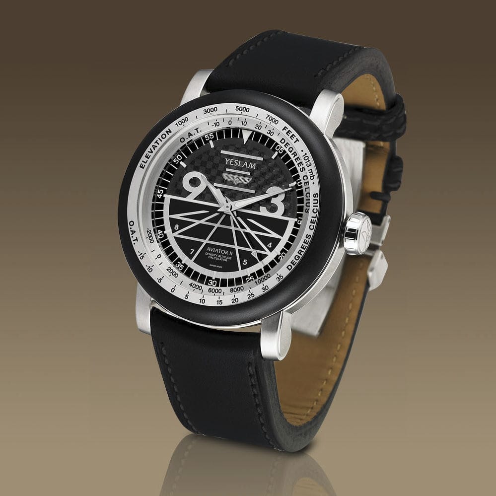 Yeslam Aviator-Armbanduhr - AVIATOR II - YESLAM GENEVE - mit Höhenmesser ...