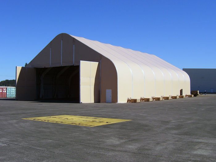 Hangar für Leichtflugzeug - Alaska Structures - offen / für Flughäfen