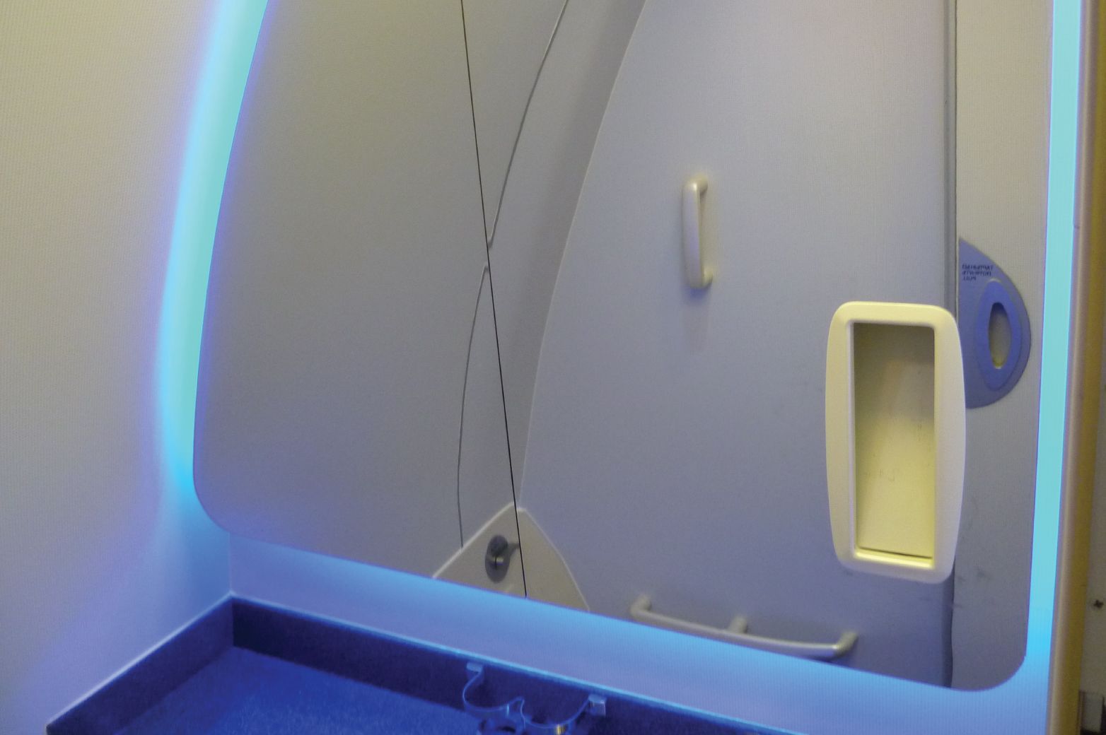 Flugzeugtoilette Flugzeugtoilette