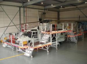 Flugzeugdock für Hubschrauber