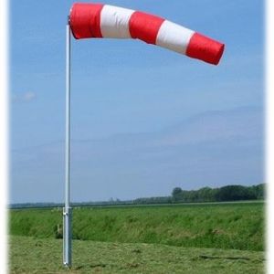 Windsack für Flughäfen / für Helideck / mit Mast