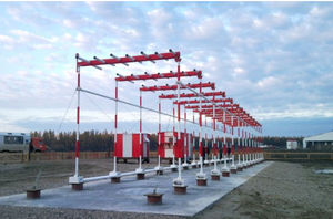 Système d'atterrissage aux instruments (ILS) / mit DME / Einflugzeichen (Marker beacon) / Kategorie I / Kategorie II