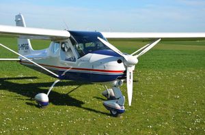 Flugzeugschraube gegen den Uhrzeigersinn