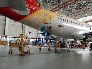Wagenheber für Flugzeug 1