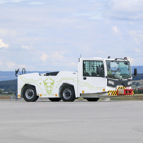 Schlepptraktor - BISON E 620 - GOLDHOFER AKTIENGESELLSCHAFT - für Flugzeug / elektrisch / mit Schleppstange