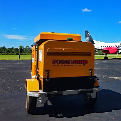 Bodenstrom-Aggregat / Diesel - JetGo 300 - POWERVAMP LTD - Diesel/Elektro-Hybrid / mobil / Rollfeld