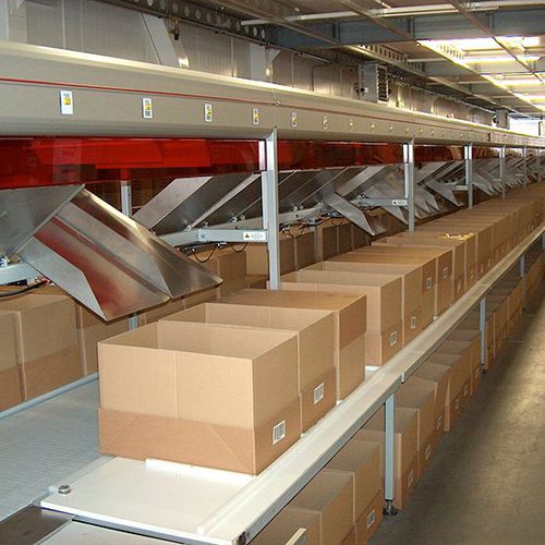 Sortiersystem mit Kippplateau - ULMA HANDLING SYSTEMS - für Gepäck / für Flughafen