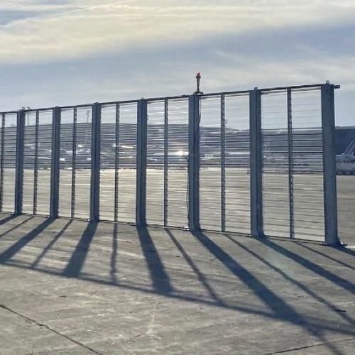 Blast-Schutzzaun / Metall - LIS.V.ACR - VALIS ENGINEERING - für Flughafen