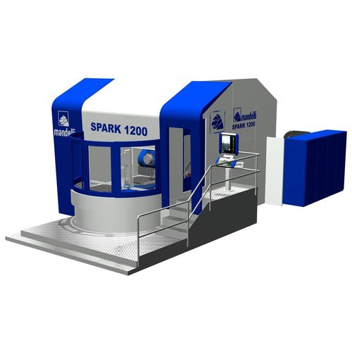 5-Achs-Bearbeitungszentrum - SPARK X 1200 - MANDELLI SISTEMI SPA - horizontal / für die Luftfahrt / CNC