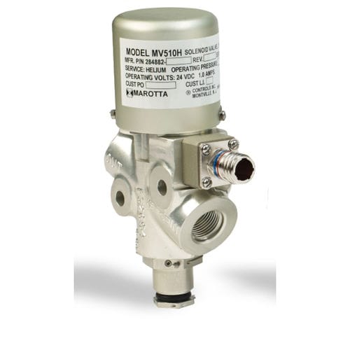 Magnetventil für Flugzeug - MV series - MAROTTA CONTROLS, INC. - für Kraftstoff / für Hydraulikmedien / für Gas