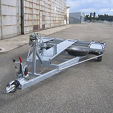 Baumaschinentransporter-Anhänger - G1 AVIATION - einachsig