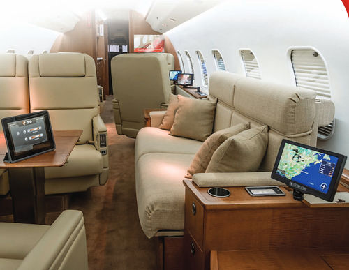 Cabin management system (CMS) für Flugzeug - HONEYWELL - mit Flugunterhaltungsprogramm